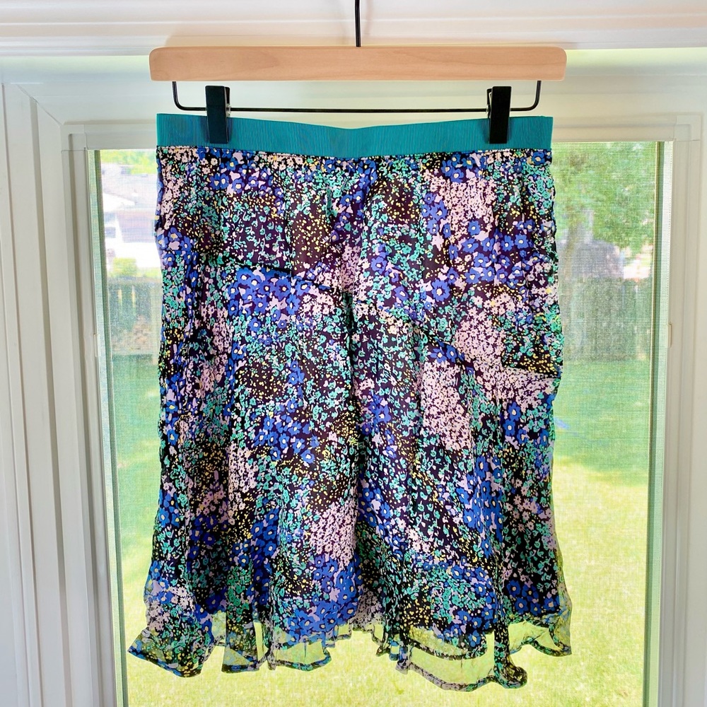 Maeve Anthropologie: Floral Skirt  |  NWT  |  Small
